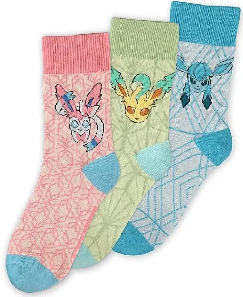POKEMON SOCKS 3-PACK EEVEE EVOLUTION 3.0 (SIZE 43-46)